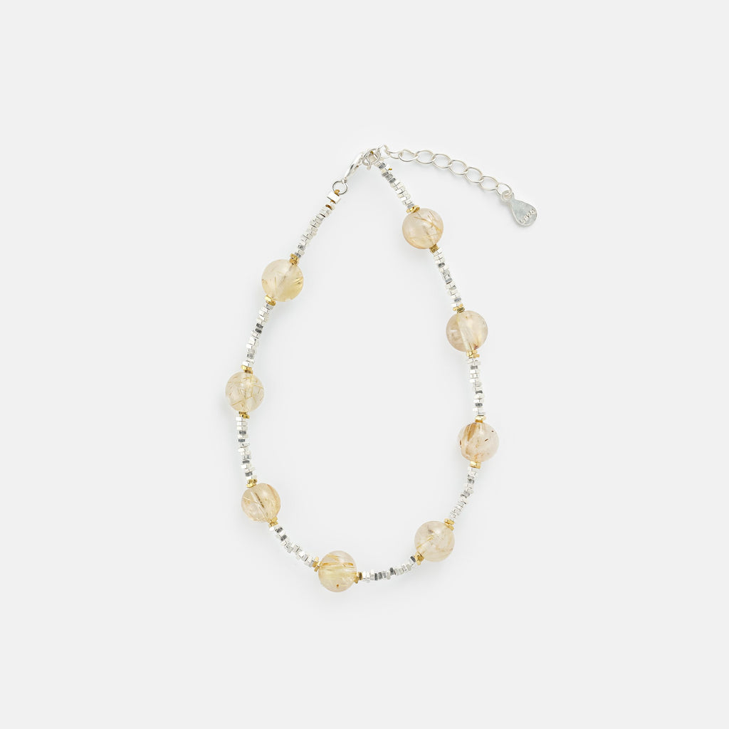 Yellow Rutilated Quartz Bracelet 993415