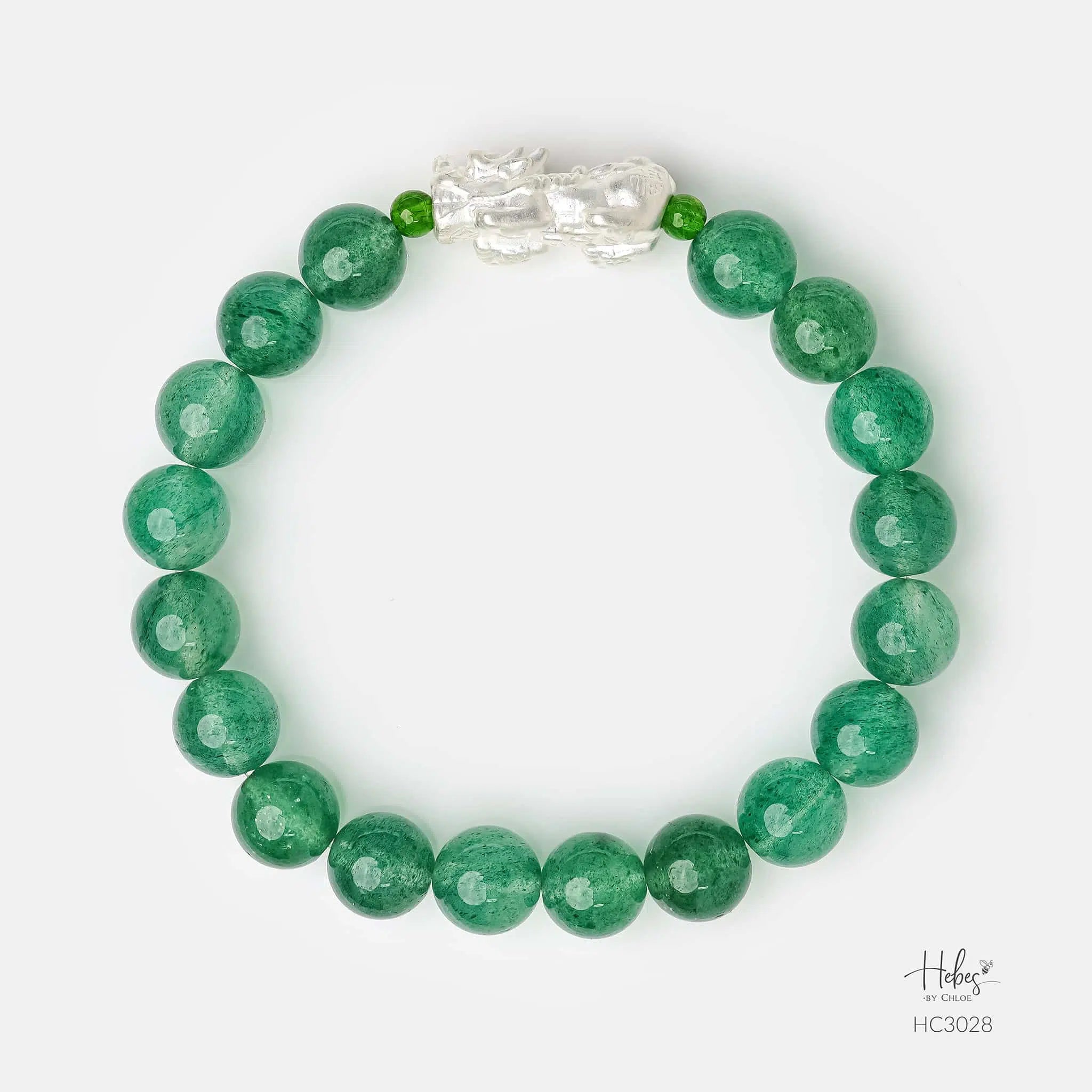 Hebes Green Strawberry Quartz Bracelet HC3028