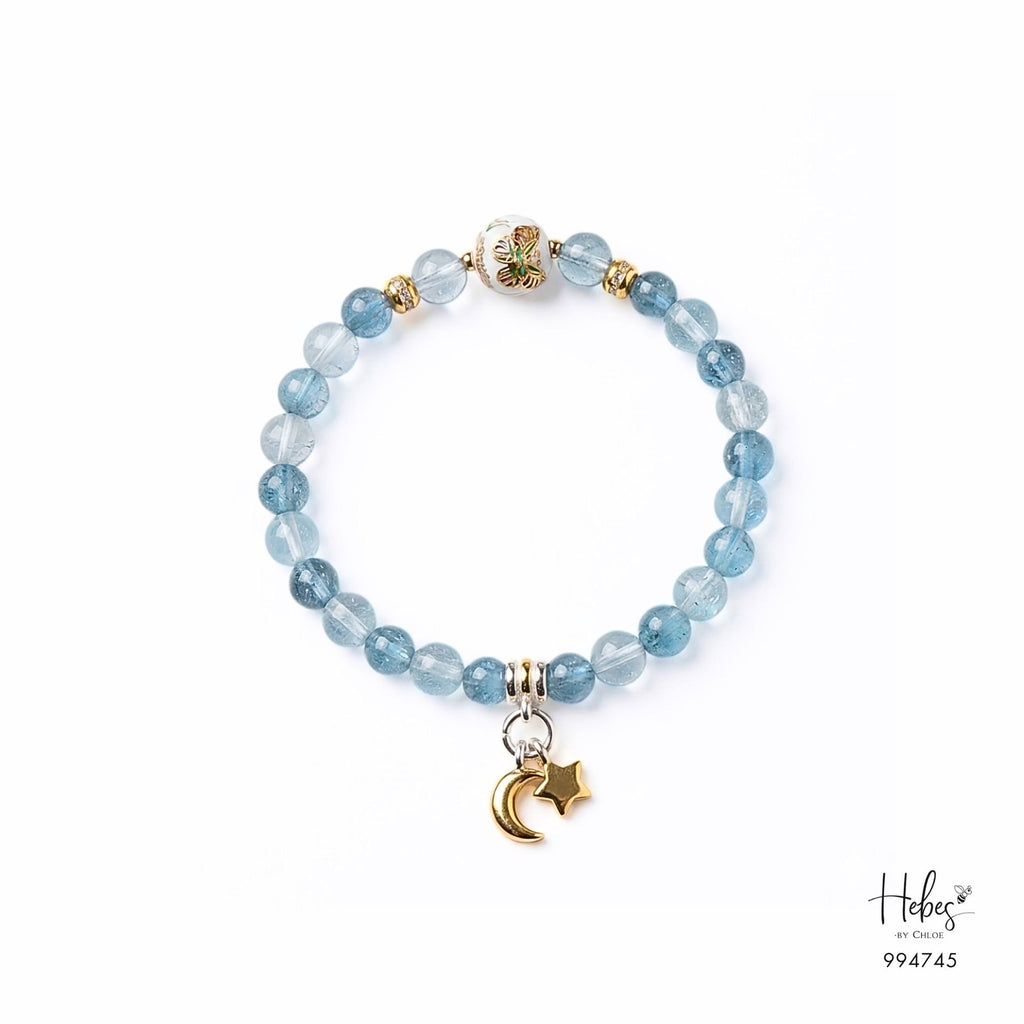Aquamarine Starry Night Bracelet 994745