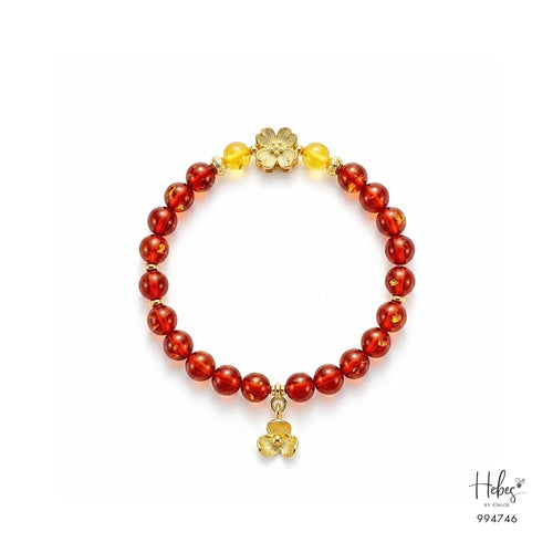 Amber Blossom Beaded Bracelet 994746