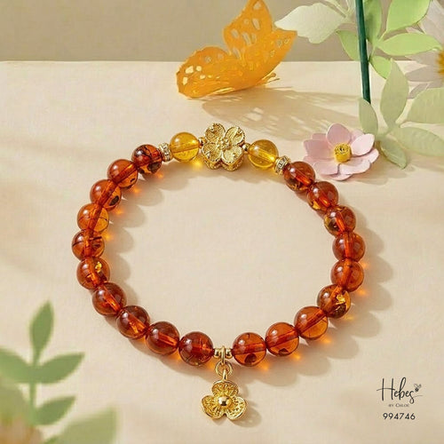 Amber Blossom Beaded Bracelet 994746