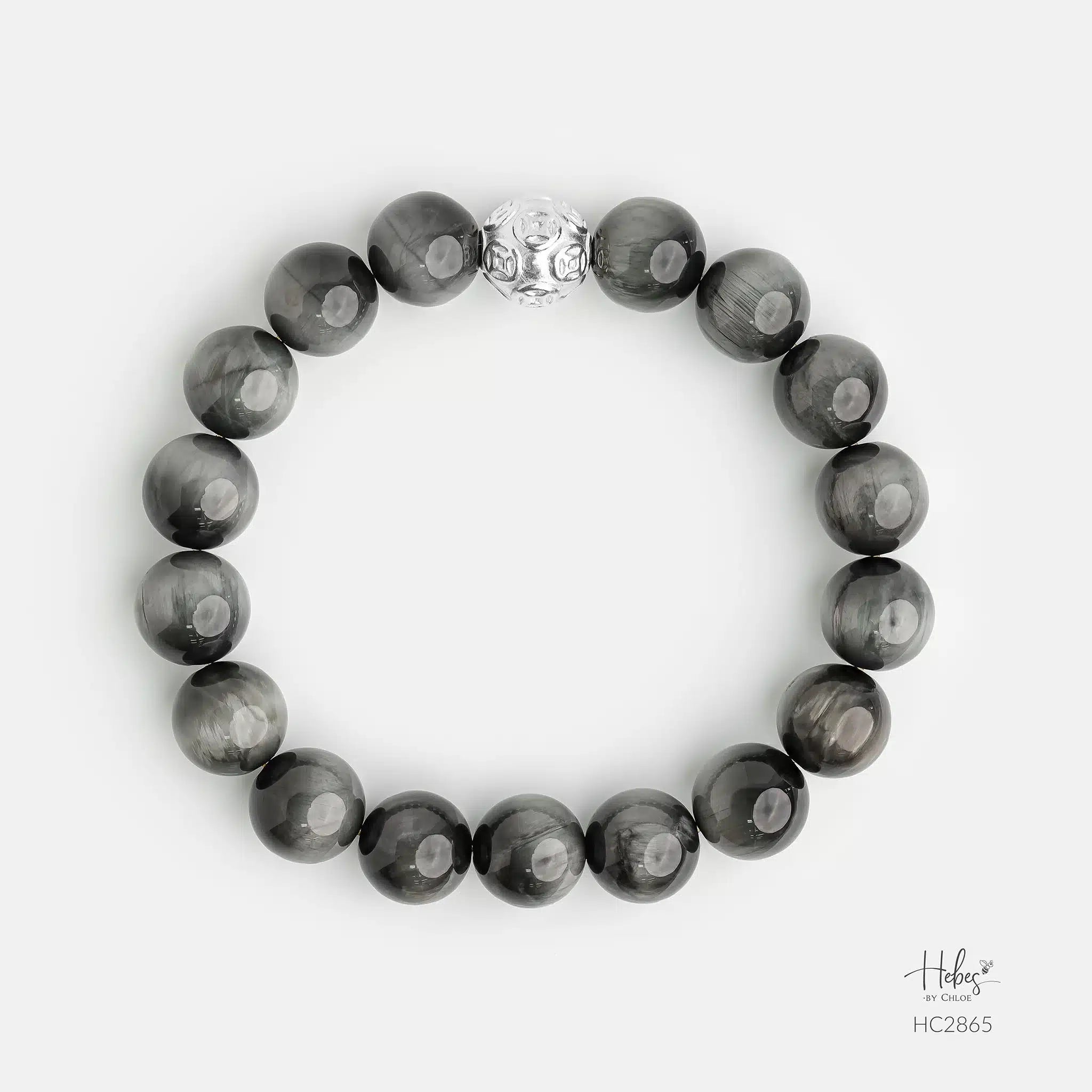Hebes Grey Tiger Eye Bracelet HC2865