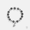 The Oasis Midnight Shadow Black Rutilated Quartz Bracelet