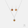 Brown Rutilated Quartz Jewelry set HC999202