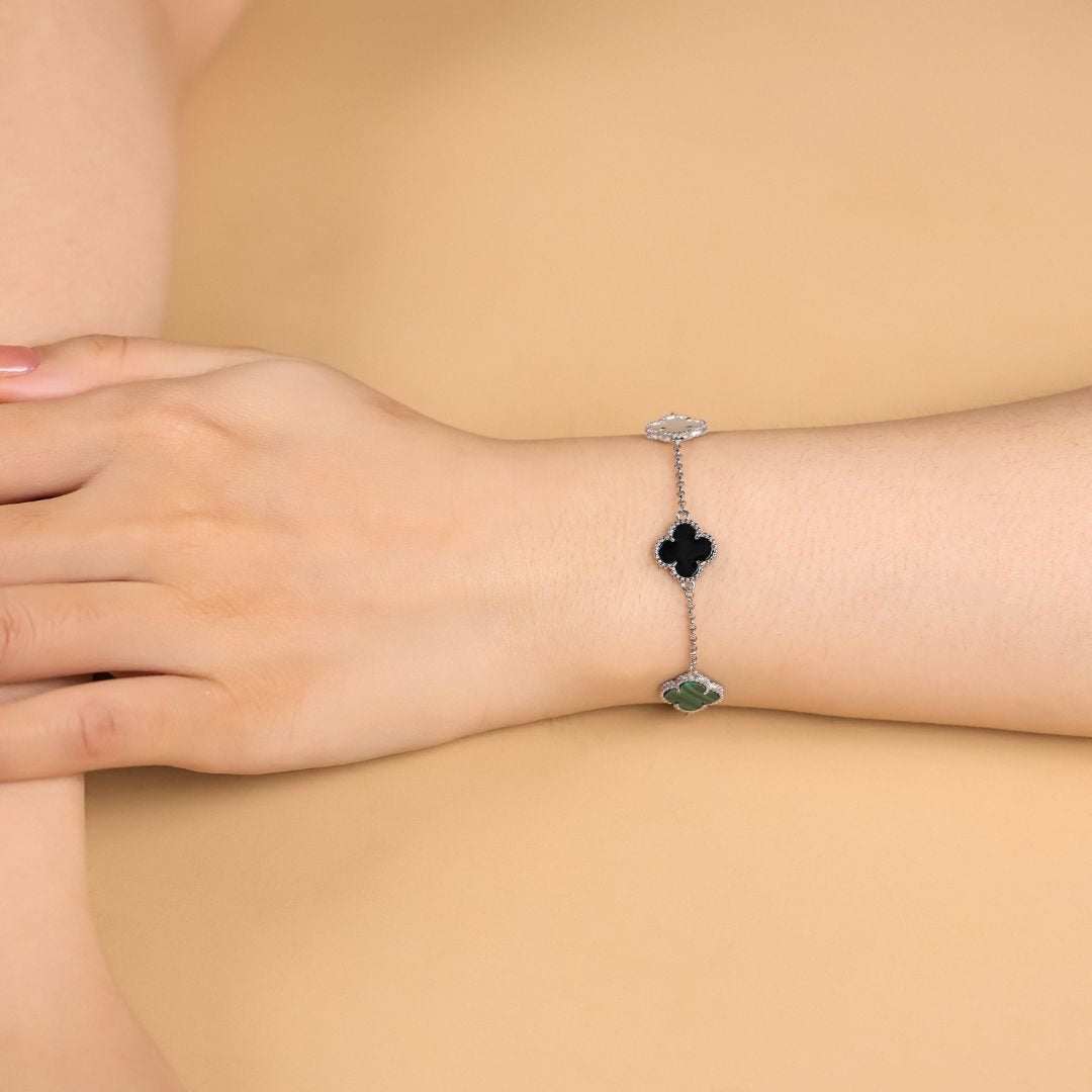 Moonstone - Malachit - Black Onyx - Red Agate Bracelet 993579