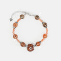 Brown Rutilated Quartz  mix Sunstone Bracelet