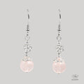 Winter Blessings Crystal Wings Rose Quartz Earrings 555497