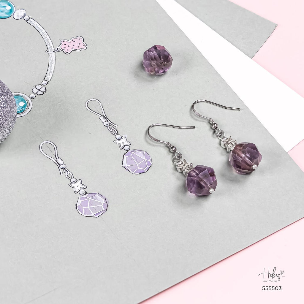 Winter Blessings Merry and Bright Amethyst Earrings 555503