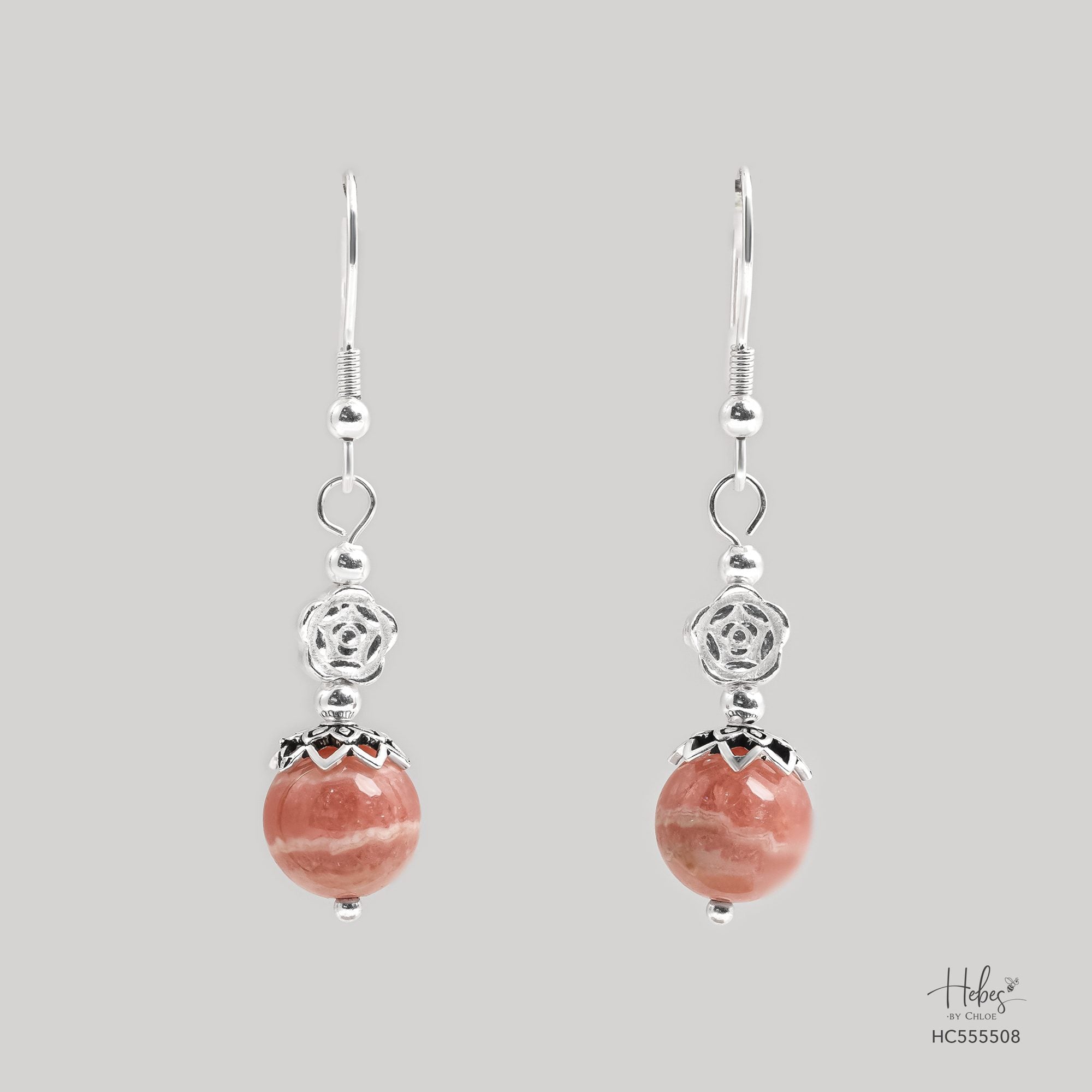 Rhodochrosite Earrings 555508