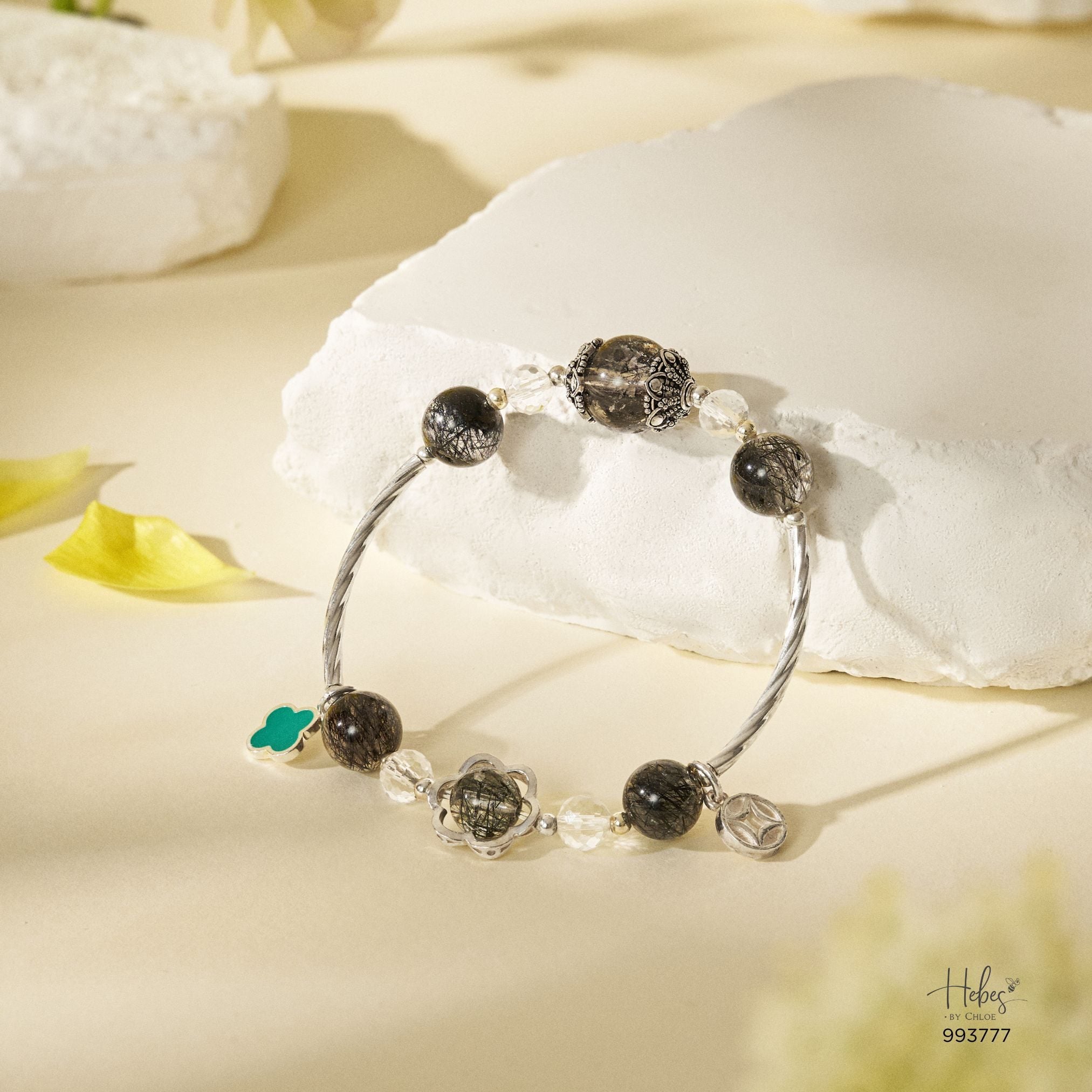 Angel Hair Black Rutilated Quartz Bracelet 993777