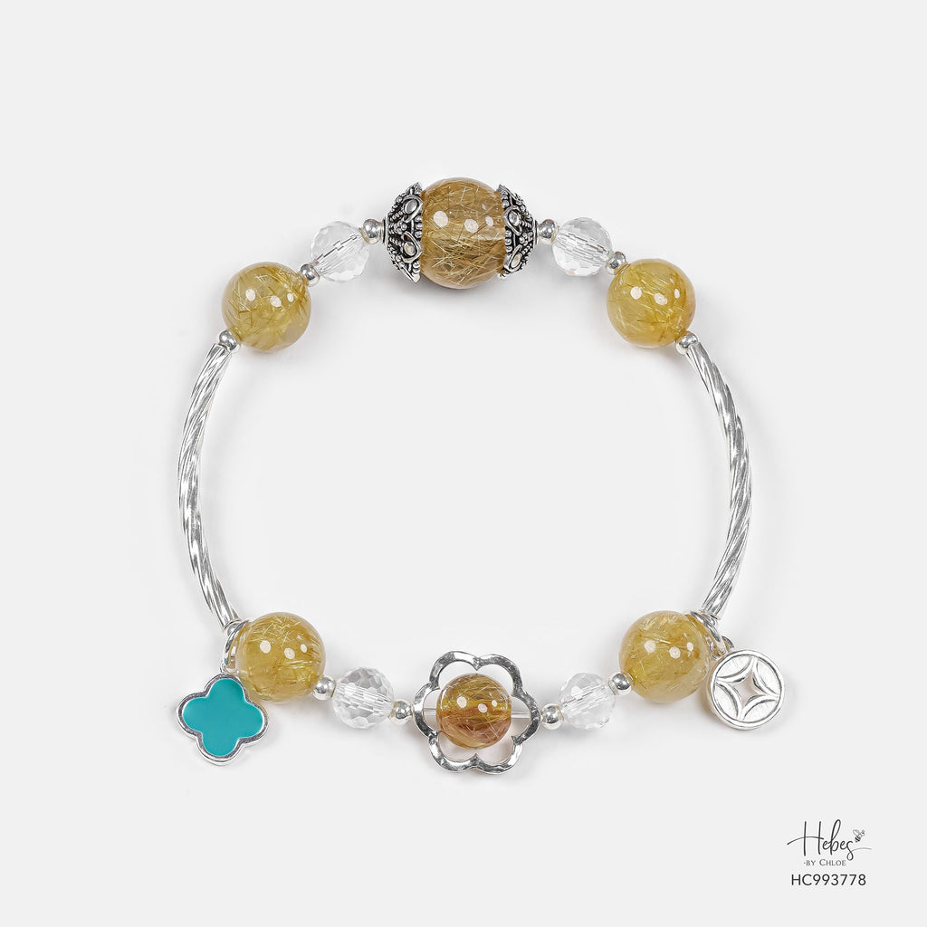 Angel Hair Golden Rutilated Quartz Bracelet 993778