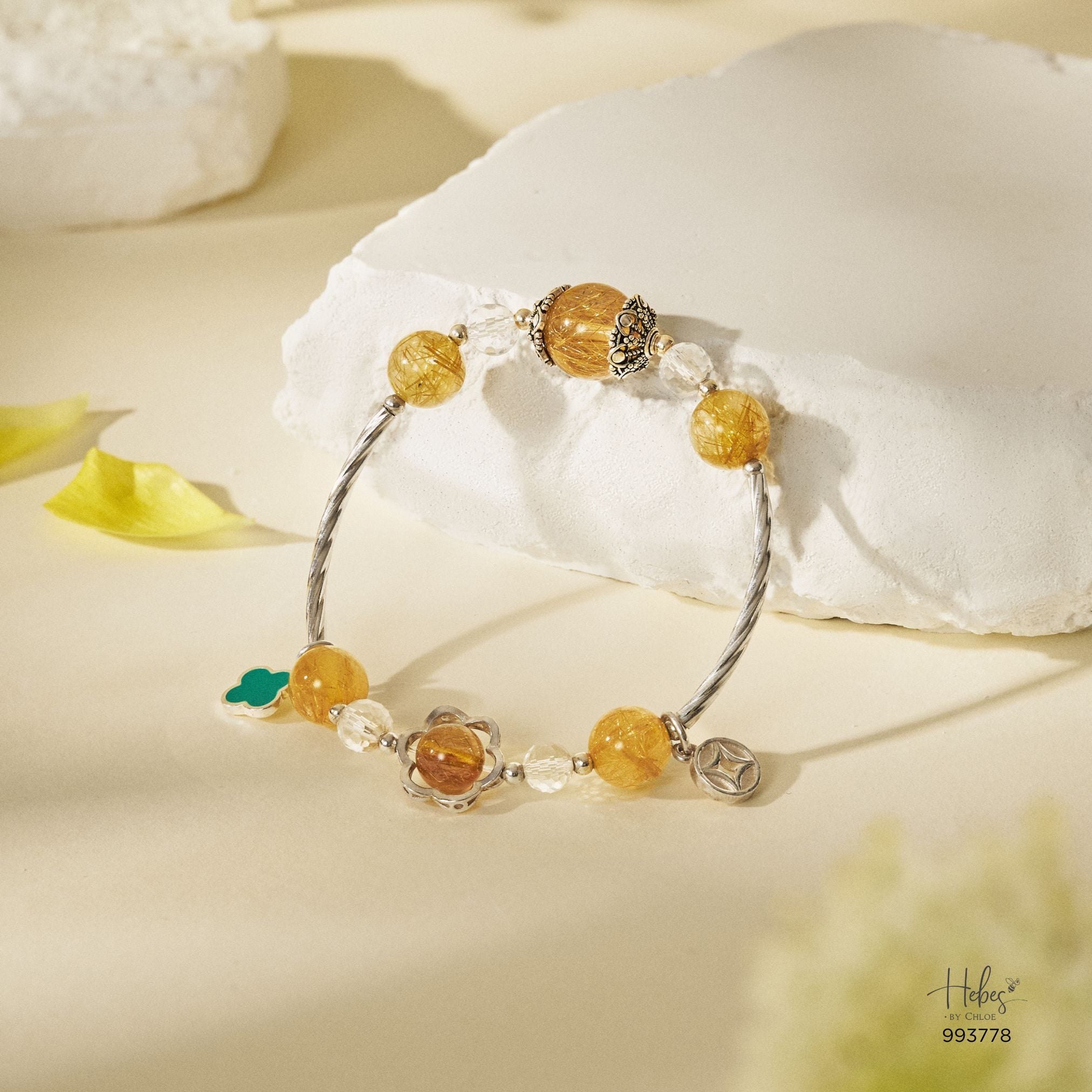 Angel Hair Golden Rutilated Quartz Bracelet 993778