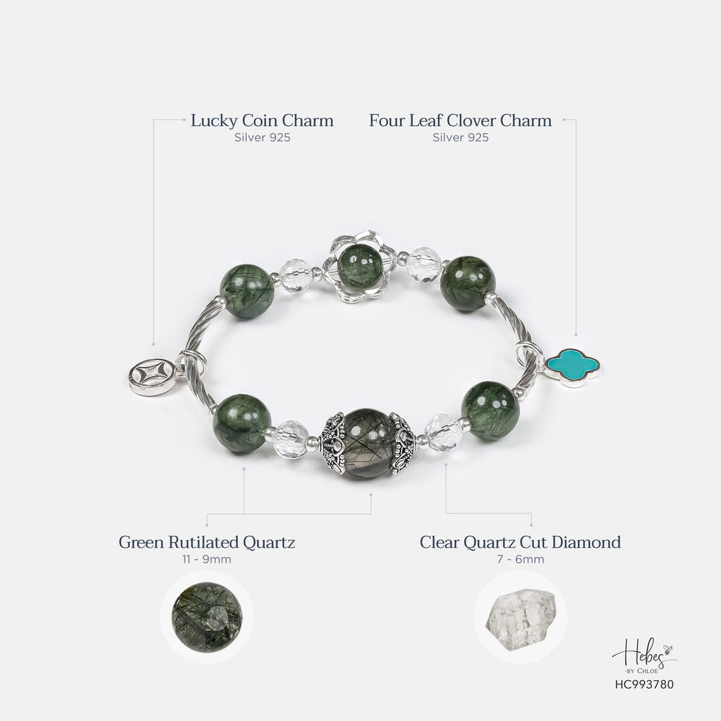Angel Hair Green Rutilated Quartz Bracelet 993780