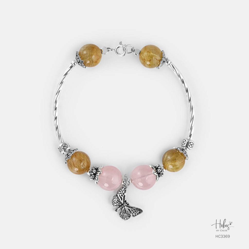 Abundance Collection Prosperity Magnet Rose Quartz Bracelet