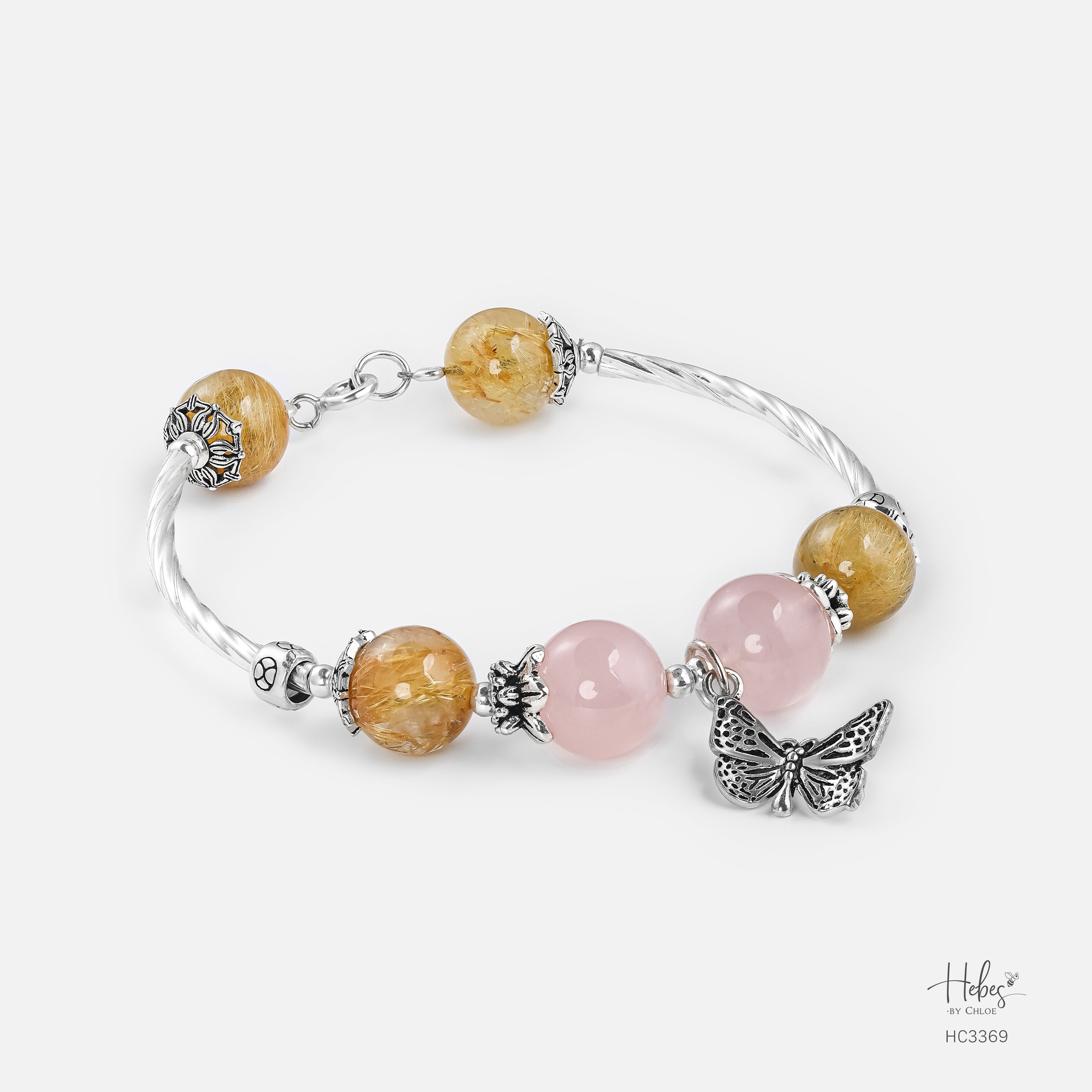 Abundance Collection Prosperity Magnet Rose Quartz Bracelet