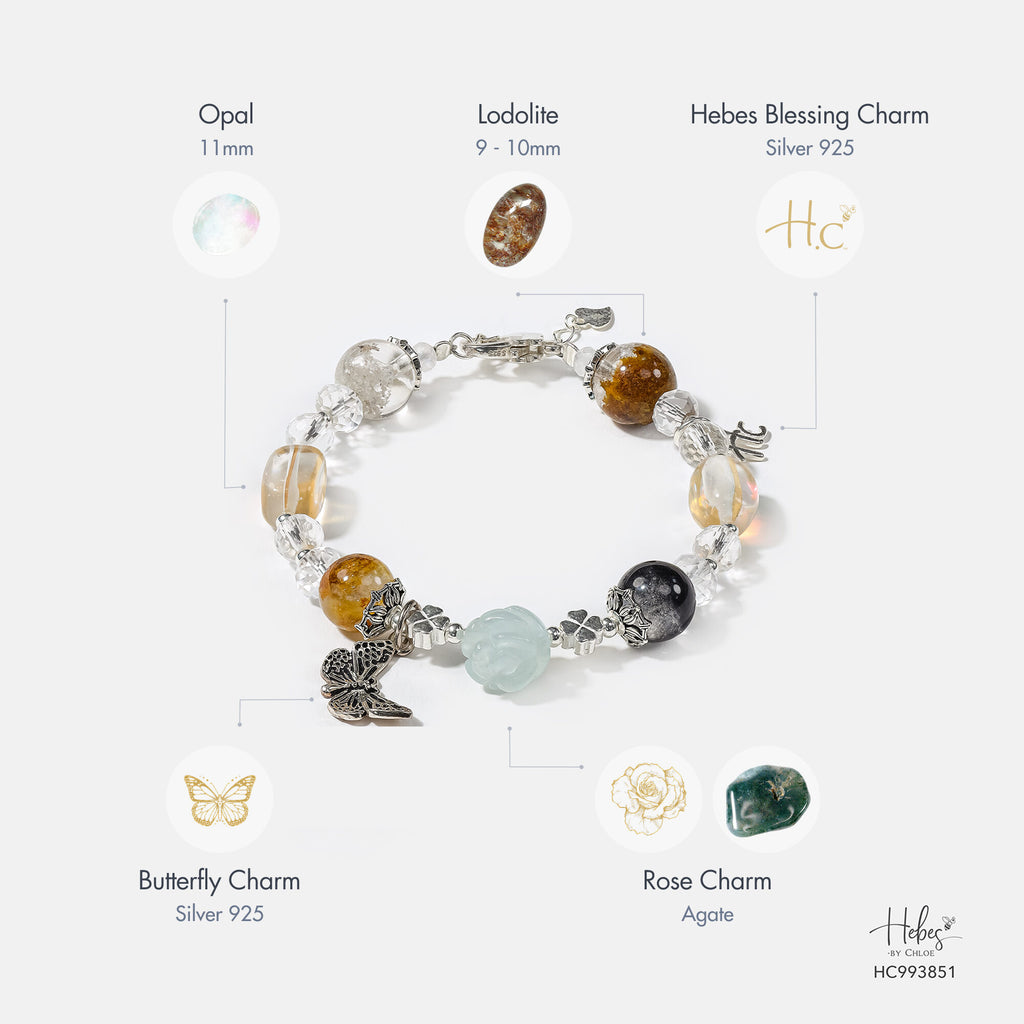 Earth Aura Yellow Lodolite Quartz Bracelet 993851