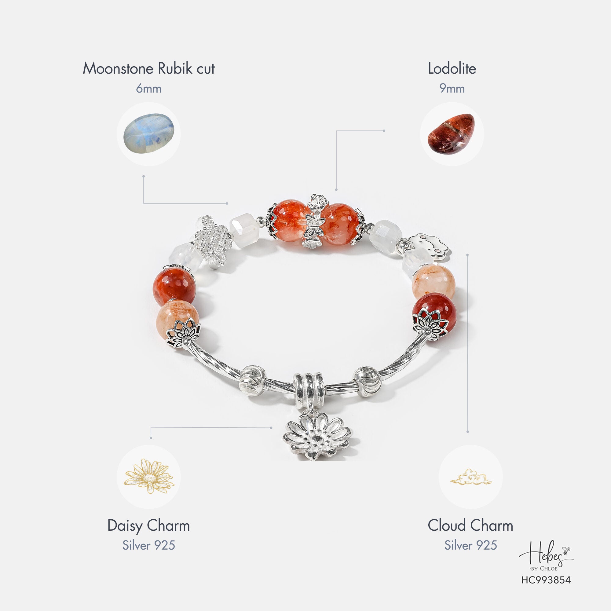 Pure Delight Lodolite Quartz Bracelet 993854