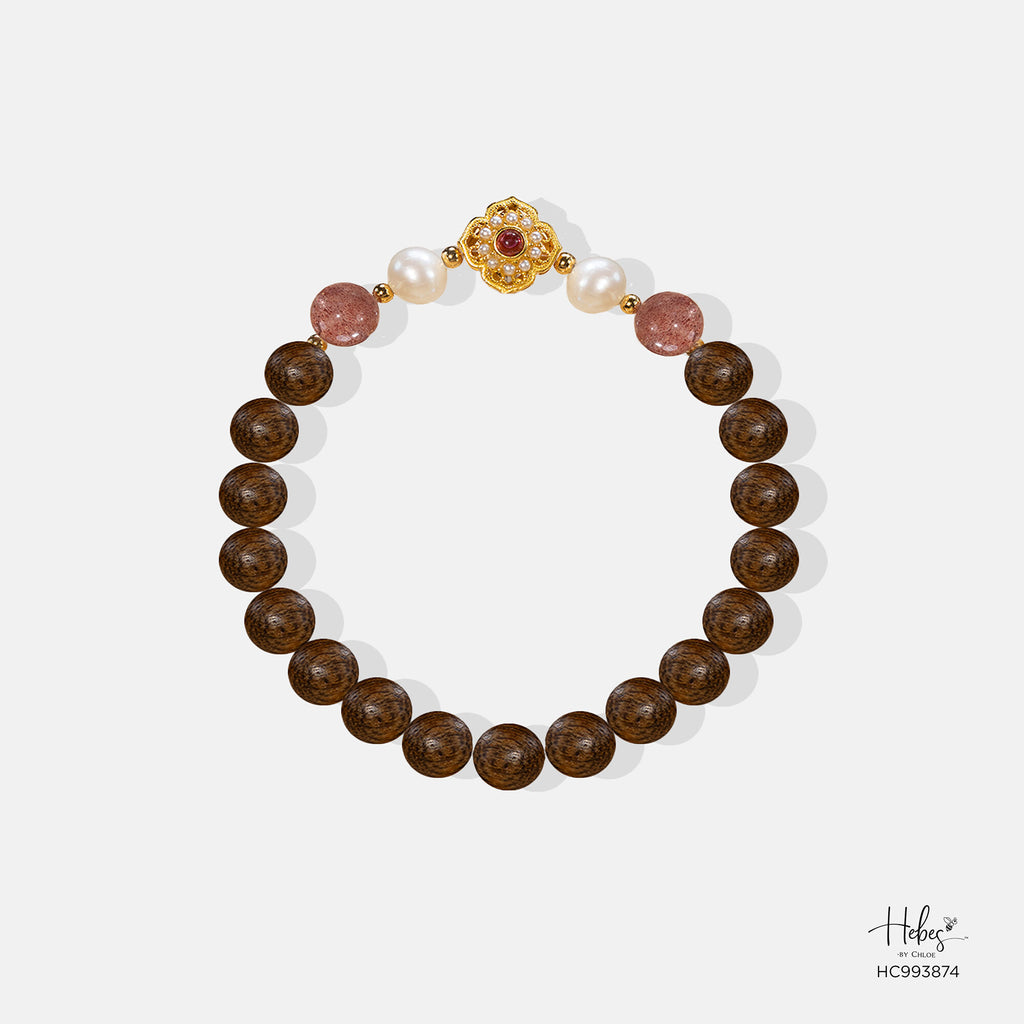 Vietnamese Agarwood Red Strawberry Bracelet  993874