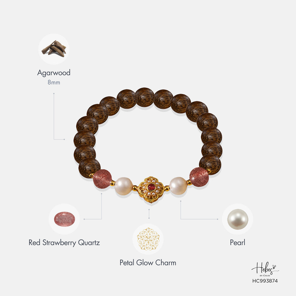 Vietnamese Agarwood Red Strawberry Bracelet  993874