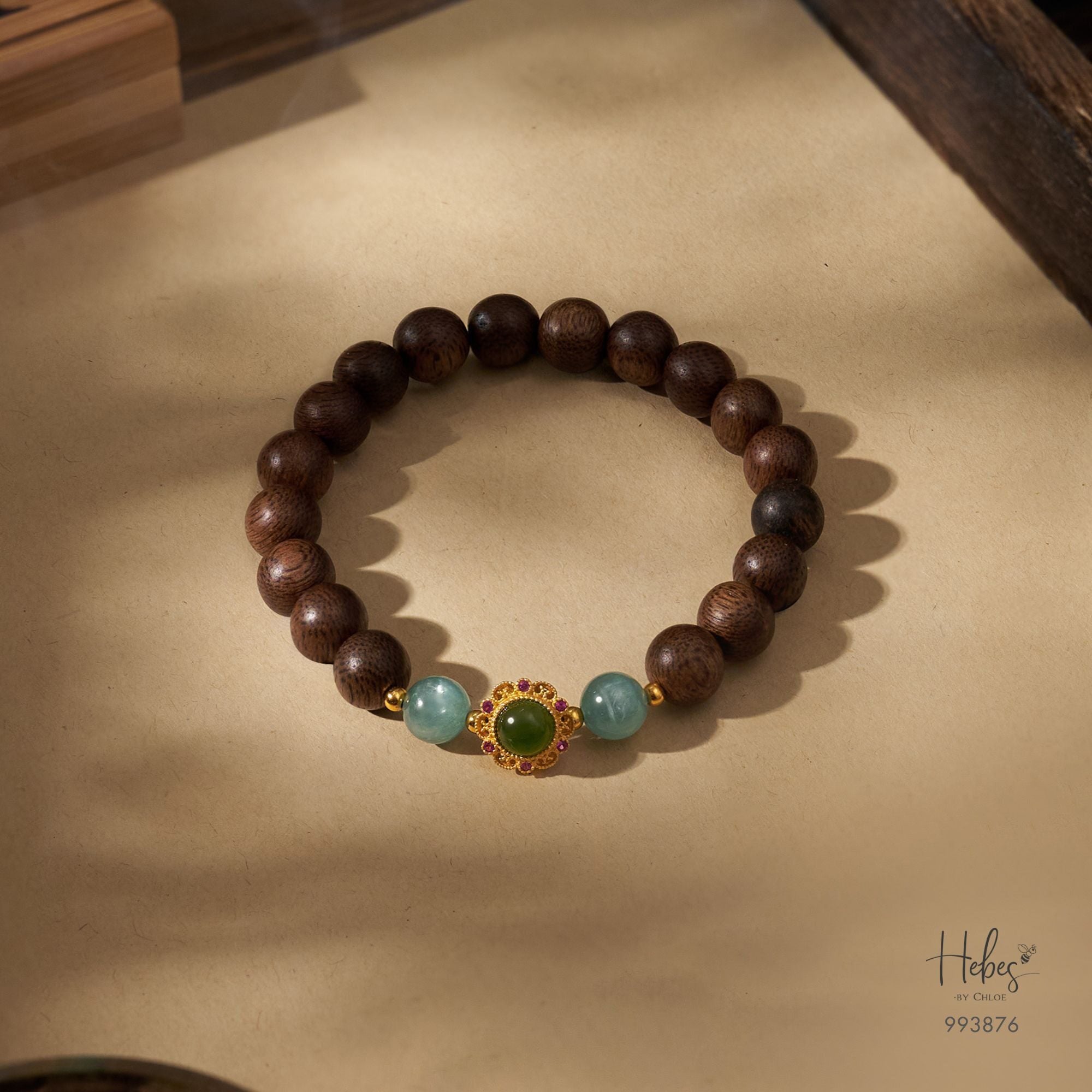 Vietnamese Agarwood Turquoise Bracelet  993876