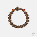Vietnamese Agarwood Amber with Cross Charm Bracelet (10mm) 993882