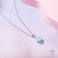 Aquamarine Peony Necklace 993909