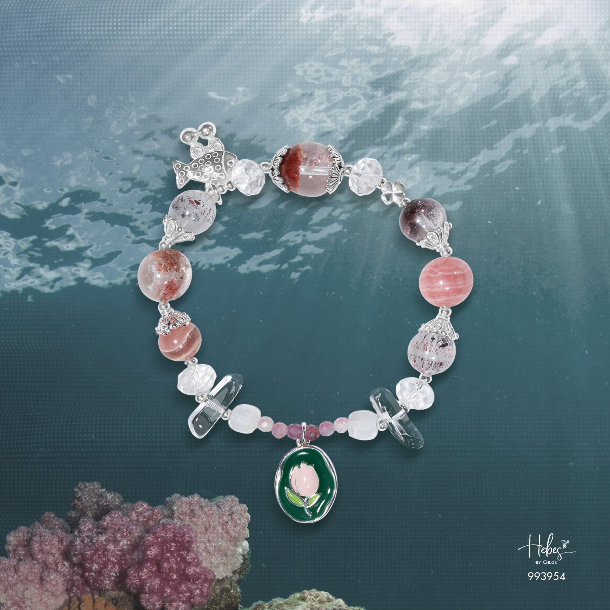 Summer Retreat Lodolite Quartz Bracelet 993954