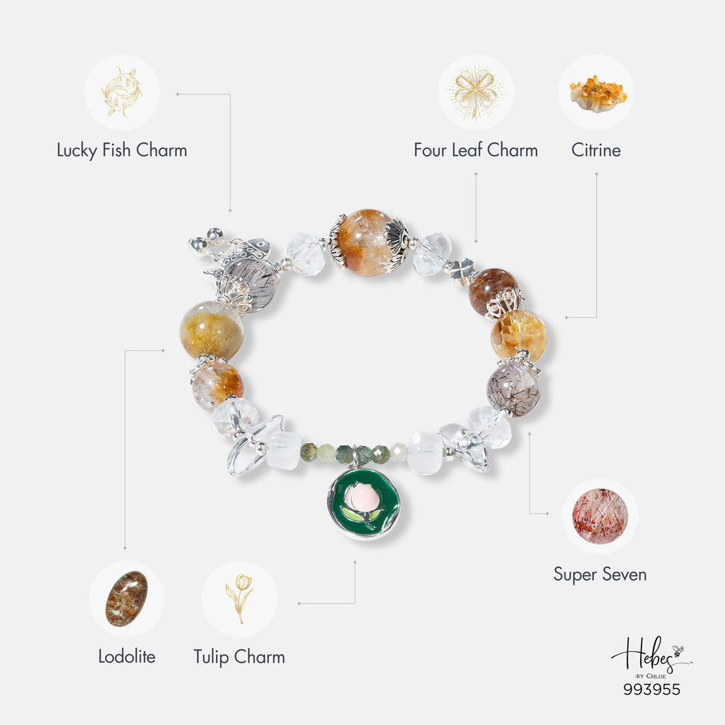Summer Retreat Lodolite Quartz Bracelet 993955