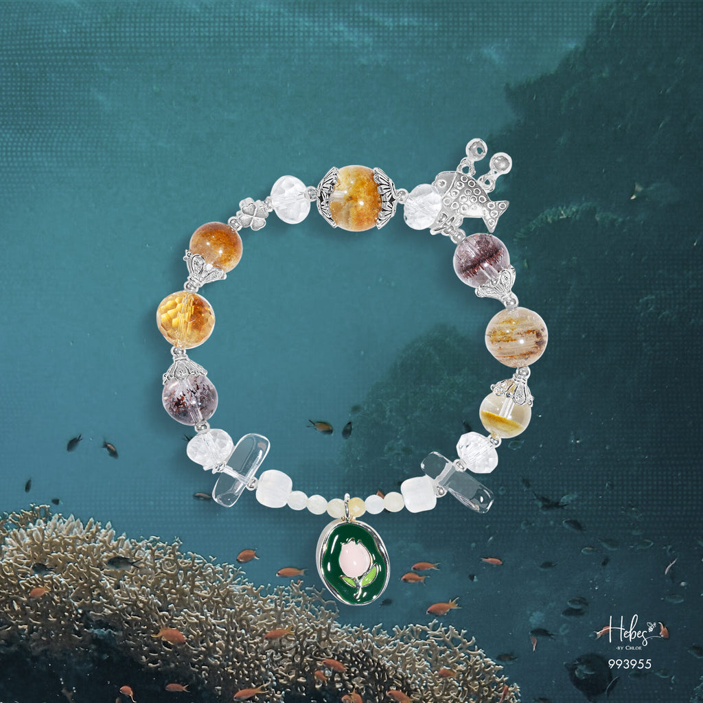 Summer Retreat Lodolite Quartz Bracelet 993955