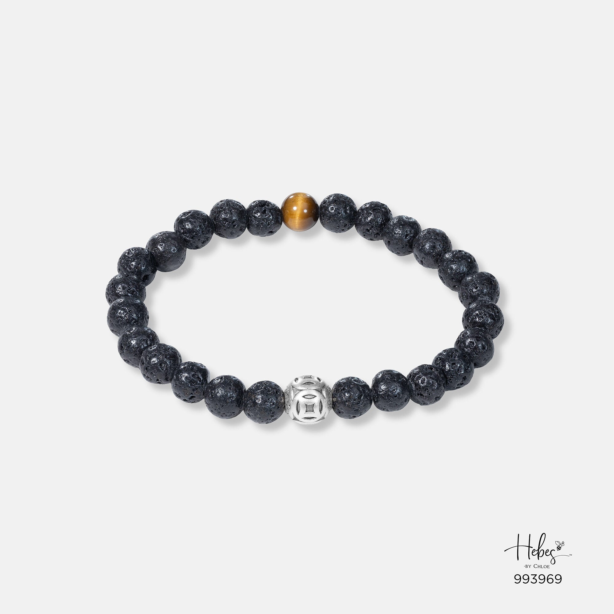 The Emperor Lava Stone with Tiger Eye Bracelet 993969