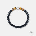 The Emperor Black Onyx with Yellow Tiger Eye Bracelet 993970