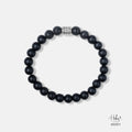 The Emperor Black Onyx with Lava Stone Bracelet 993971