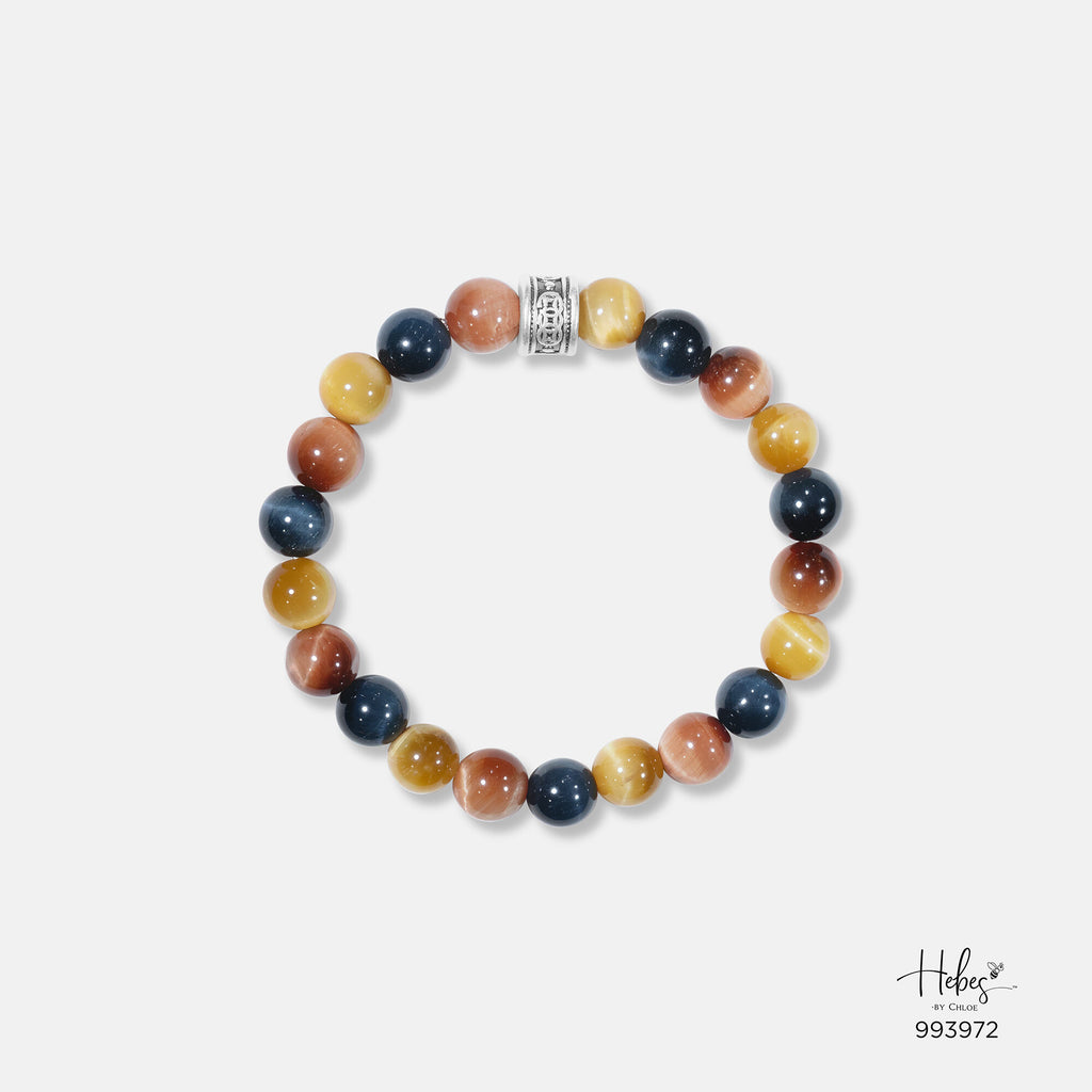The Emperor Multicolor Tiger Eye Bracelet (8 mm) - 993972