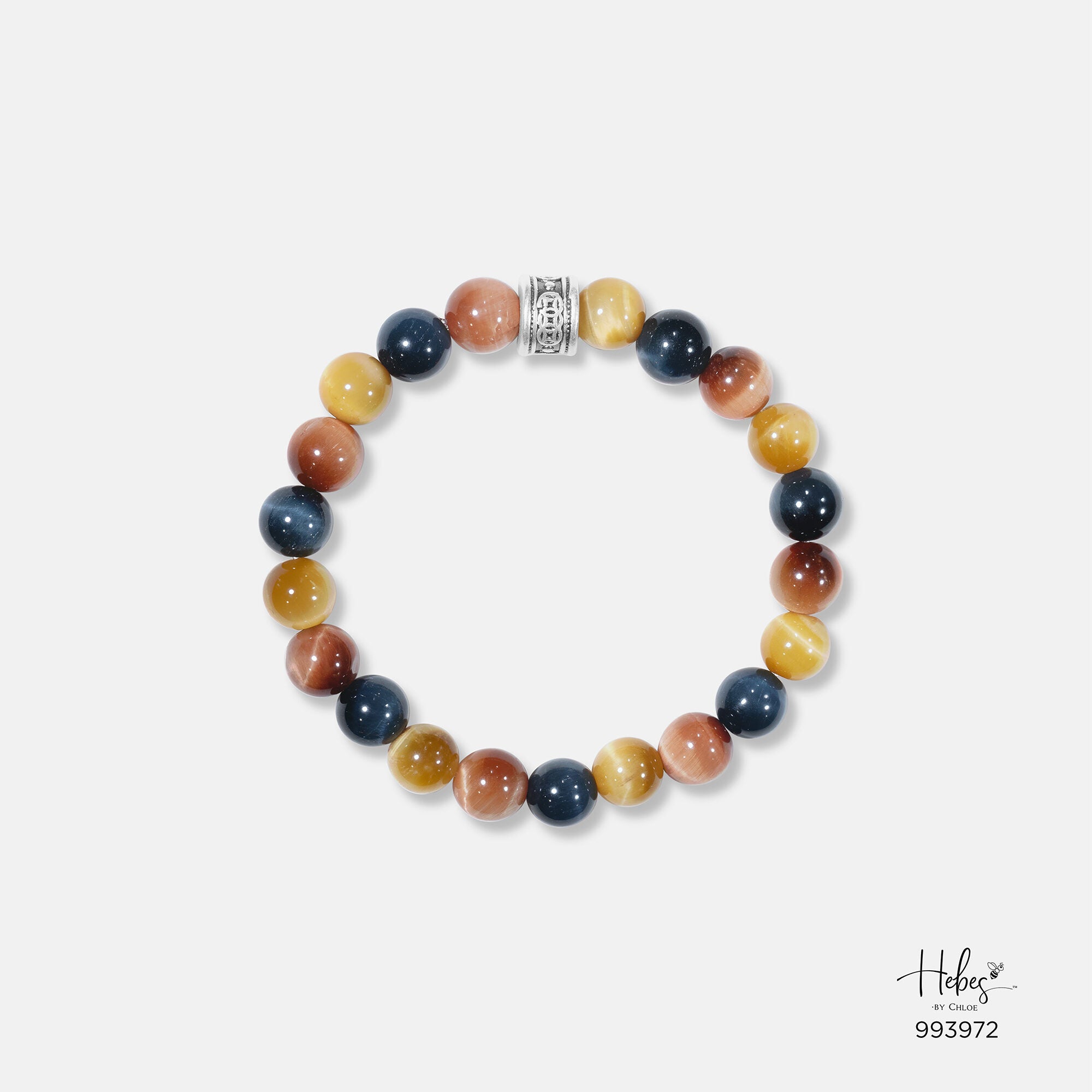 The Emperor Multicolor Tiger Eye Bracelet (8 mm) - 993972