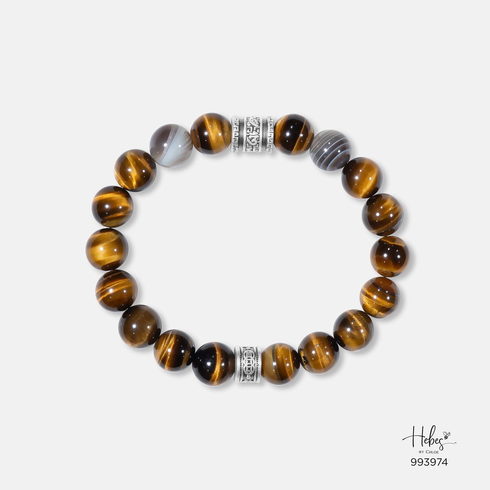 The Emperor Tiger Eye with Agate Bracelet 993974
