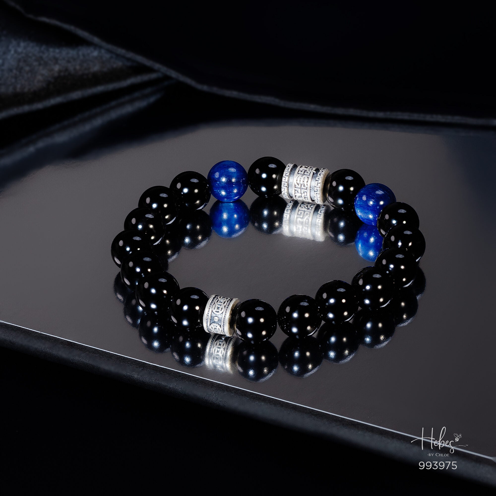 The Emperor Black Tourmaline with Kyanite Bracelet 993975
