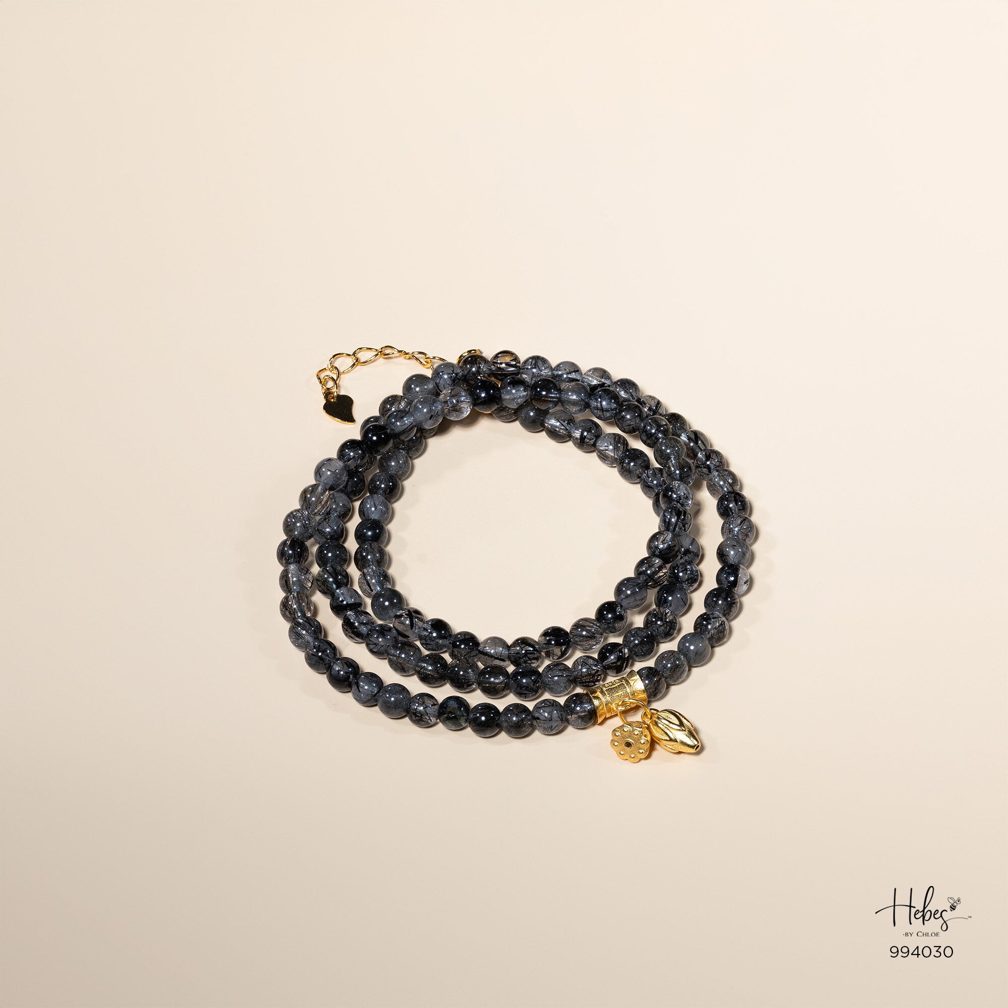 Glimmer Black Rutilated Quartz Bracelet 994030