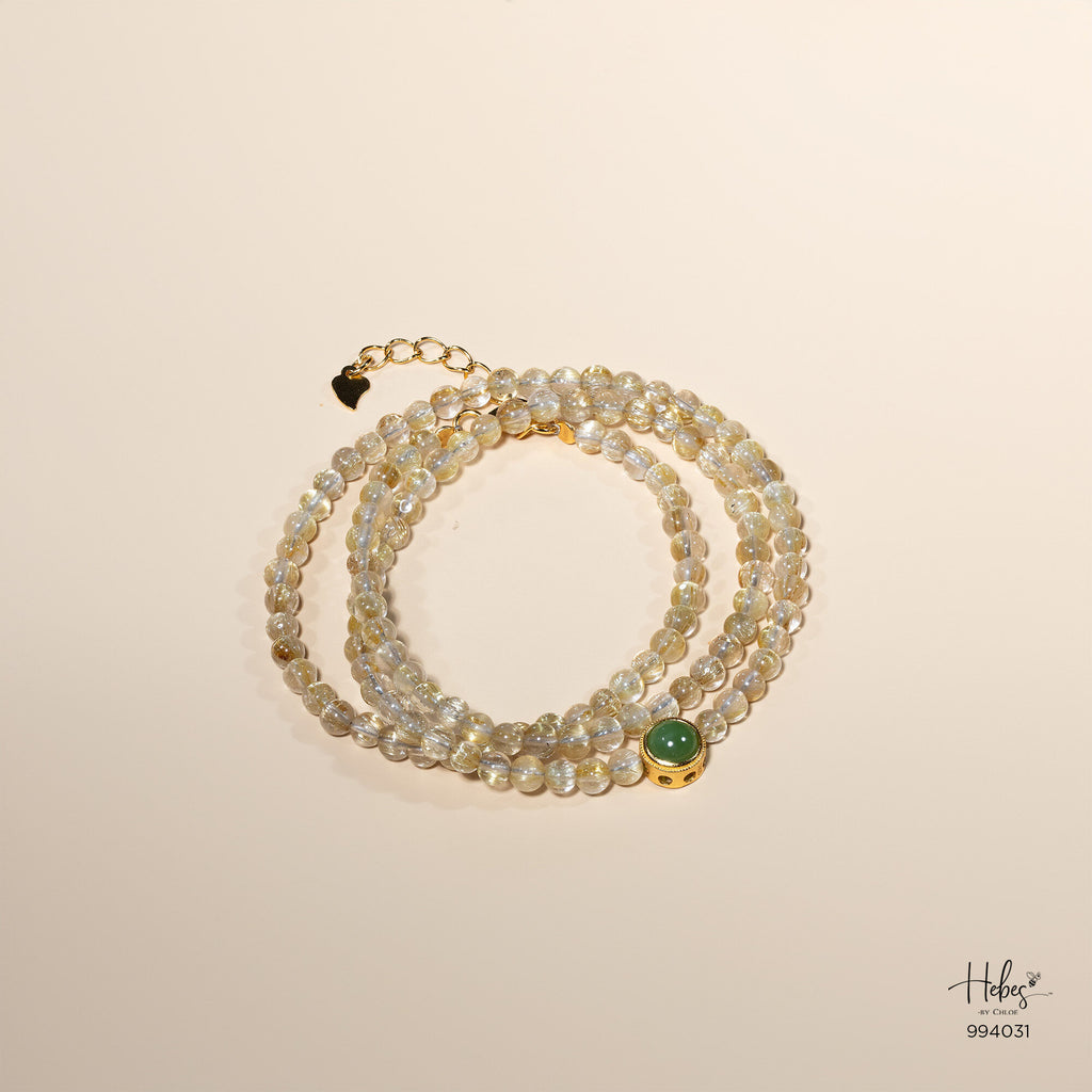 Glimmer Yellow Rutilated Quartz Bracelet 994031