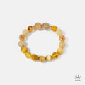 Solar Plexus Chakra Yellow Rutilated Quartz Bracelet 994036