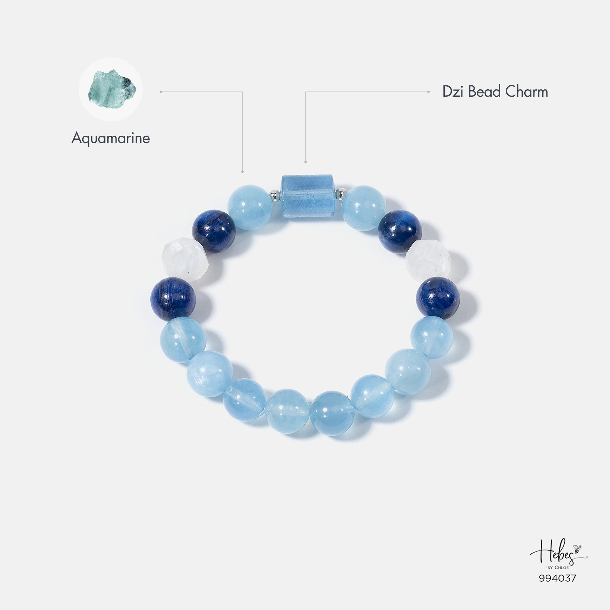 Throat Chakra Aquamarine Bracelet 994037
