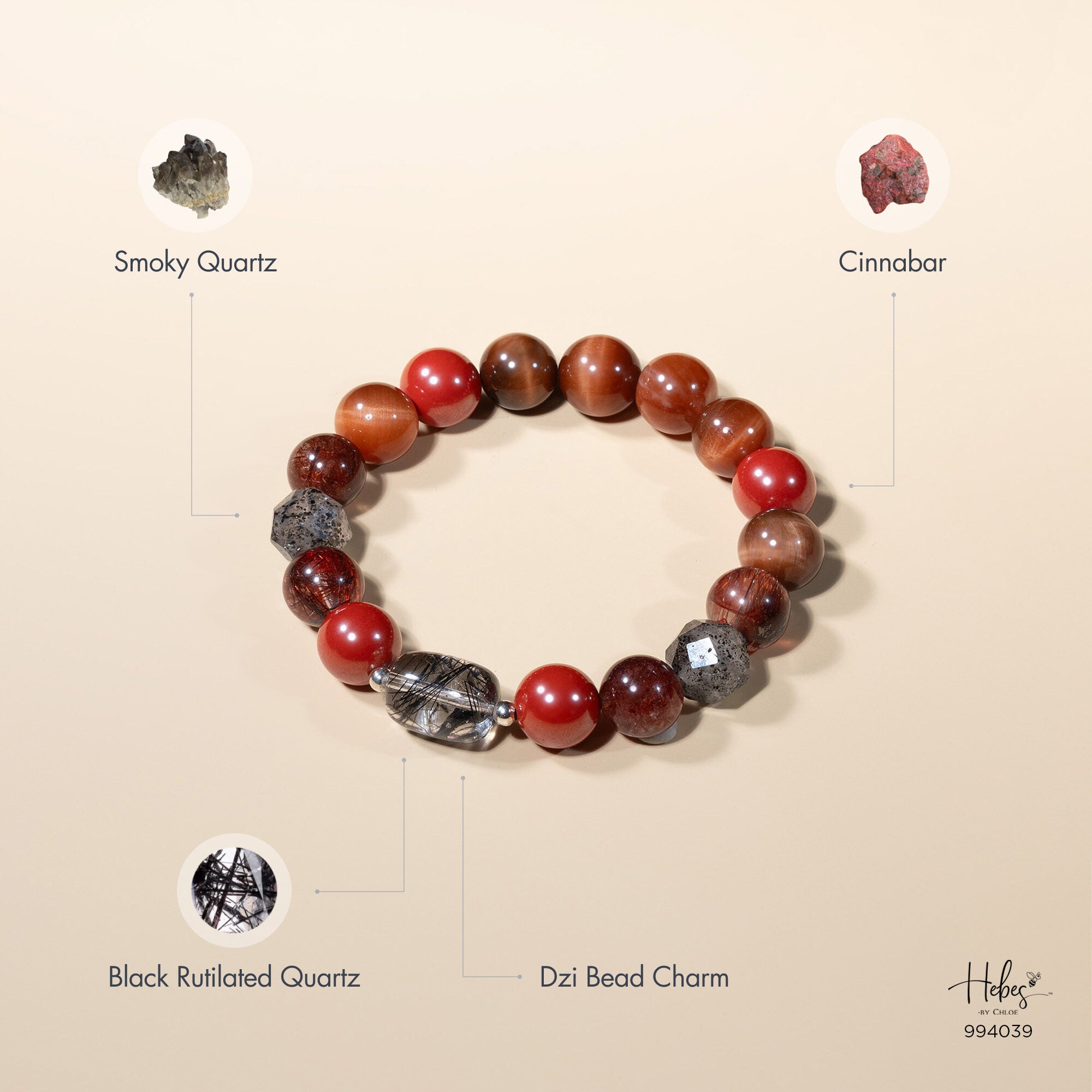 Root Chakra Red Tiger Eye Bracelet 994039