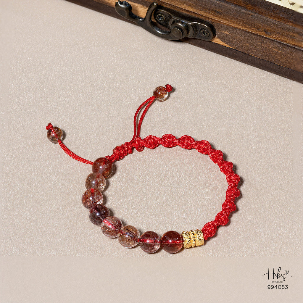 Mantra Red Rutilated Quartz Bracelet 994053