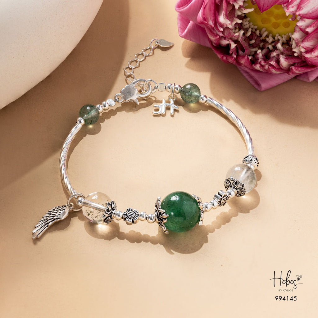 Green Strawberry Angel Wing Bracelet 994145