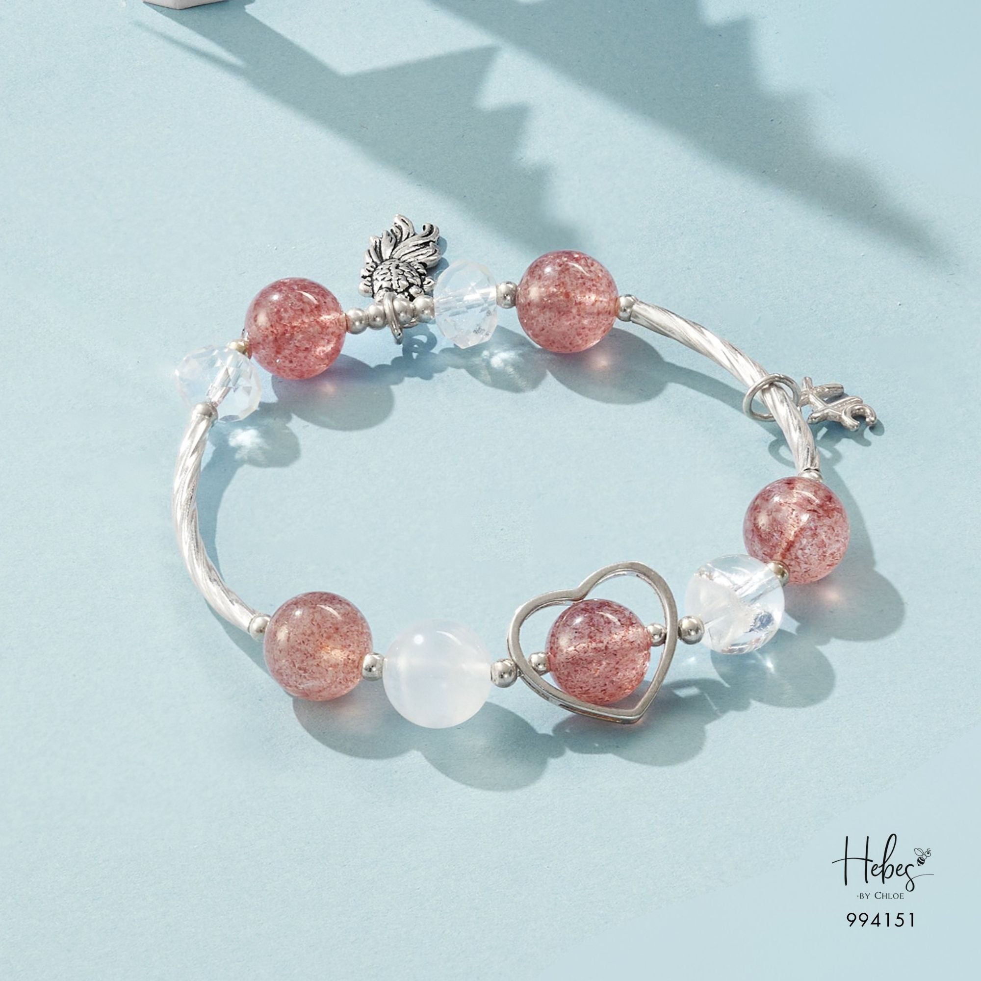Rising Star Red Strawberry Quartz Bracelet 994151
