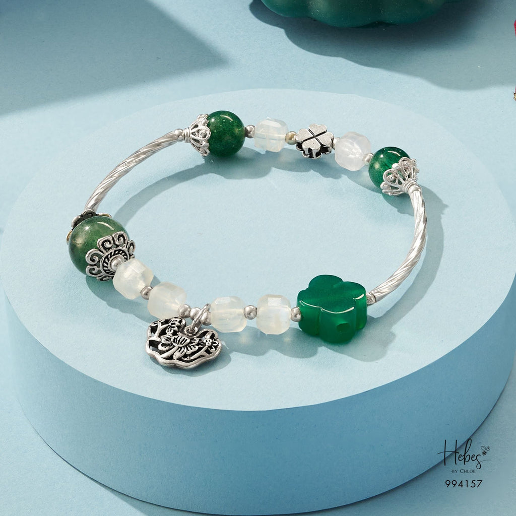 Prosperity Star Agate Longevity Lock Bracelet 994157