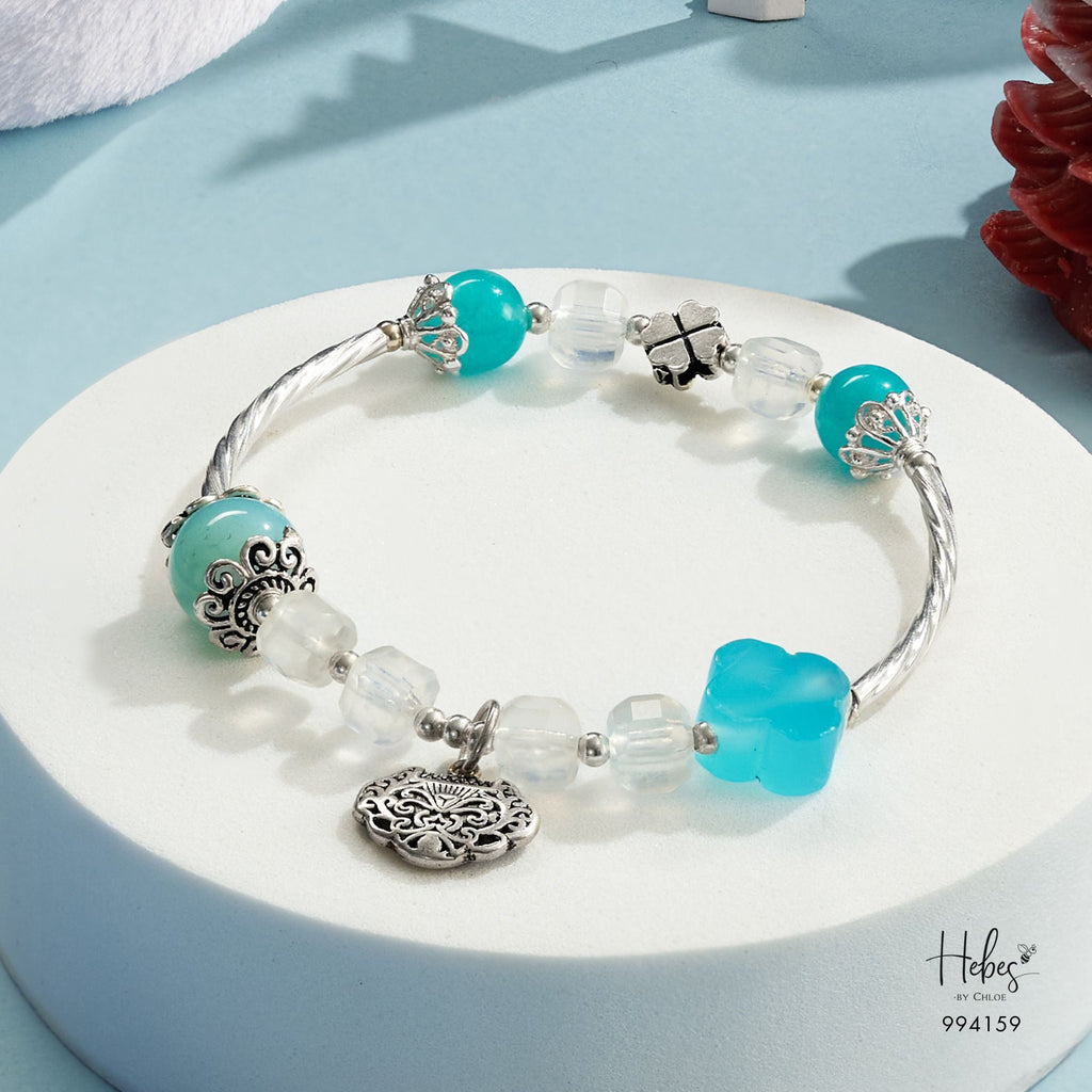 Moonlit Whisper Âmazonite Longevity Lock Bracelet 994159