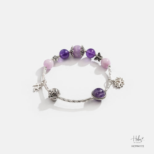 Amethyts Lotus Bracelet 994172