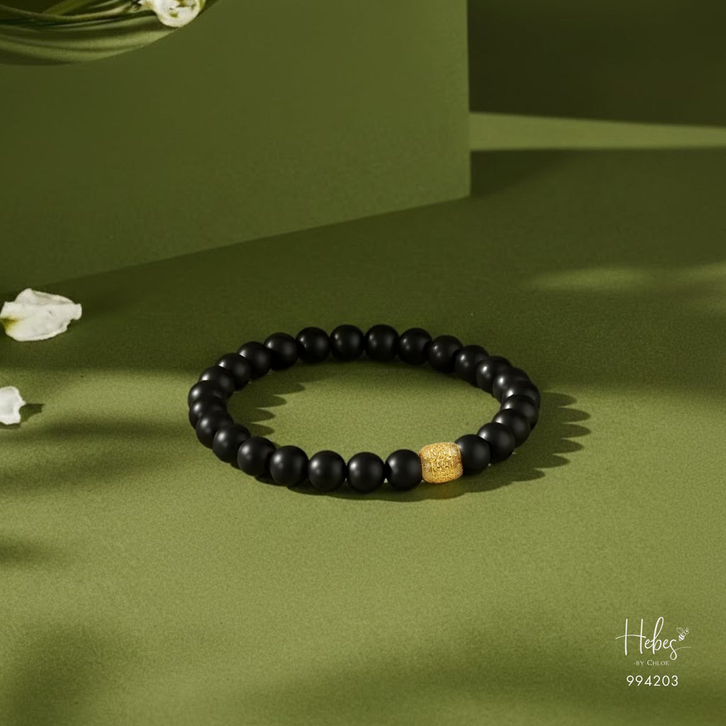 The Emperor Black Matte Gold Lu Feng Bracelet 994203