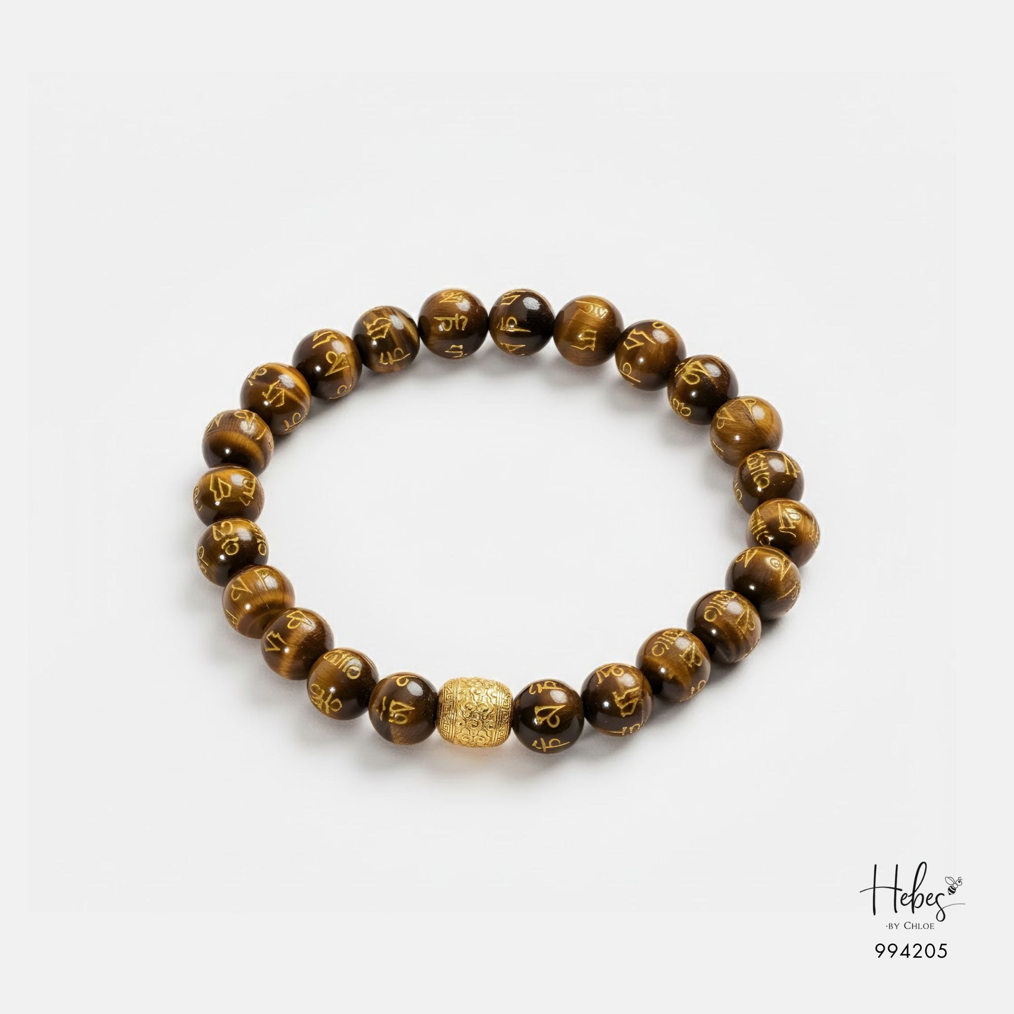 The Emperor Om Mani Padme Hum Tiger Eye Bracelet 994205
