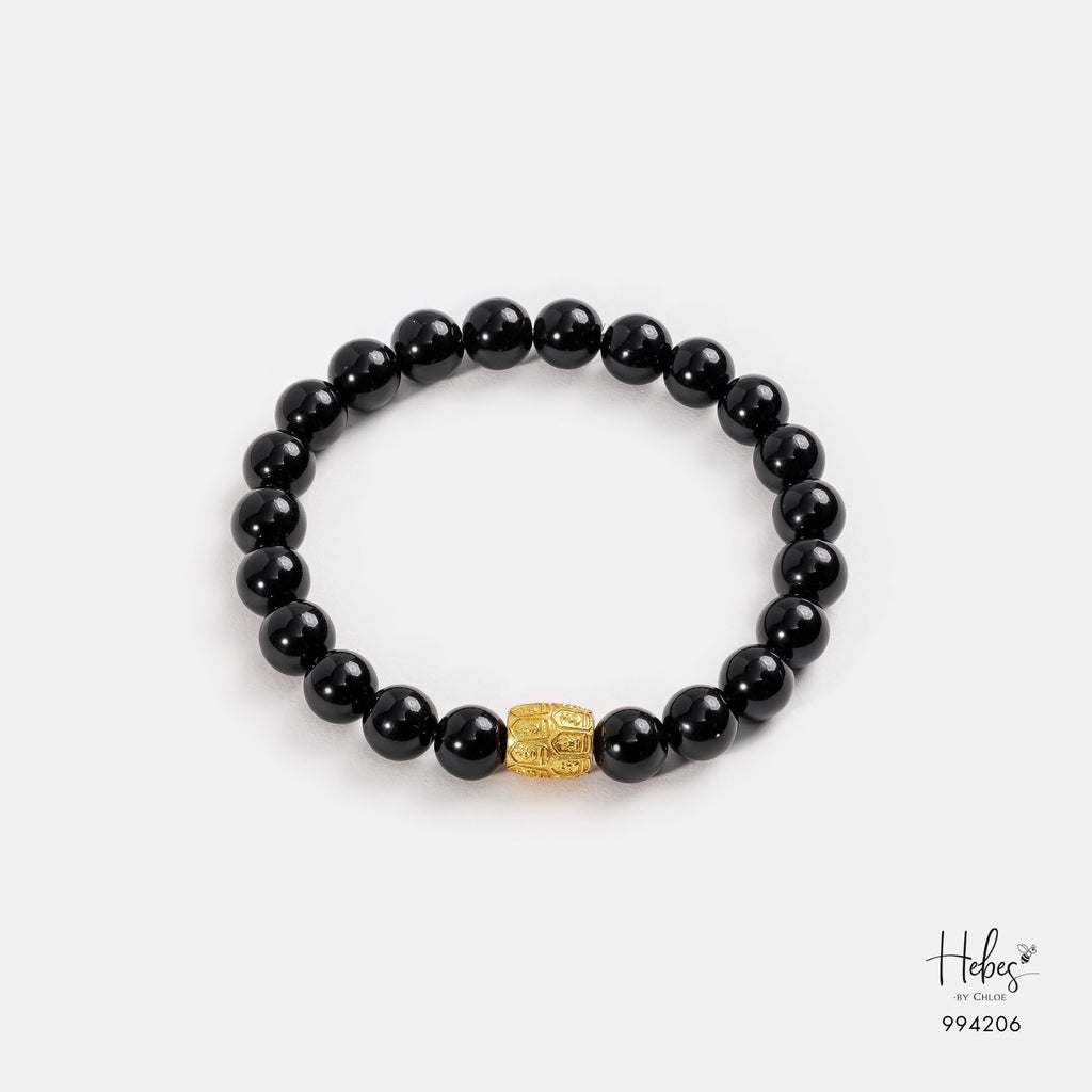 The Emperor Black Agate Gold Lu Feng Bracelet 994206